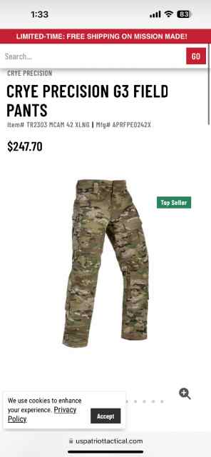 Crye G3 Field Pants