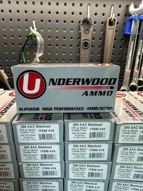 $3200 1980rd Underwood 300blackout 220gr hpbt subs