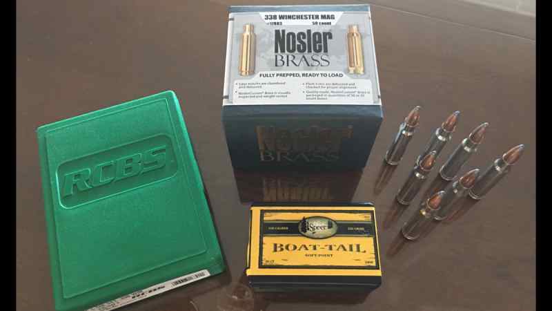 .338win. Mag New Brass, Projectiles, &amp; RCBS Dies