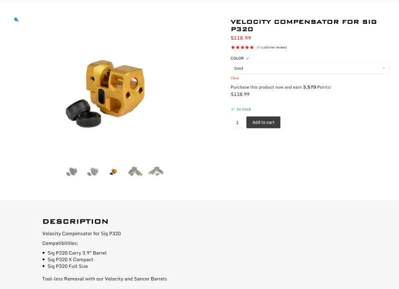 Velocity Compensator for P320 by Killer Innovation