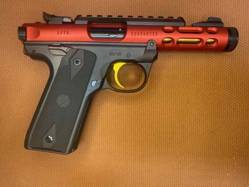 NEW IN BOX-Ruger Mark IV 22 Lite- Red/Gold Trigger