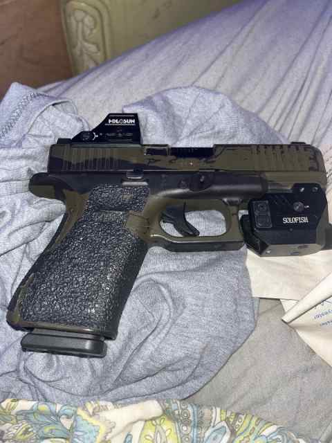Custom Glock 19 mos with holosun &amp; suppressor sigh