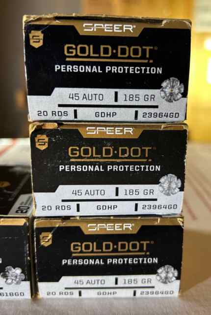 Lot of Speer Gold Dot Ammo .45ACP / 9mm / 10mm