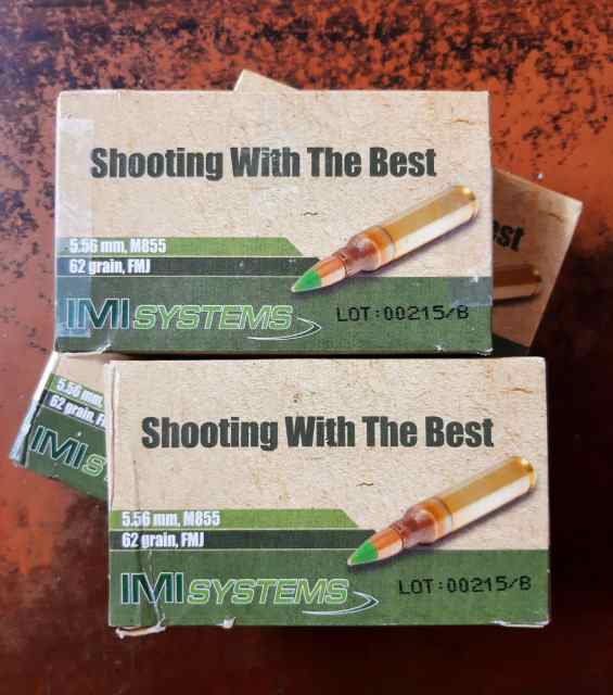 IMI 5.56 62gr &amp; PMC X-Tac 5.56mm 55gr ammo