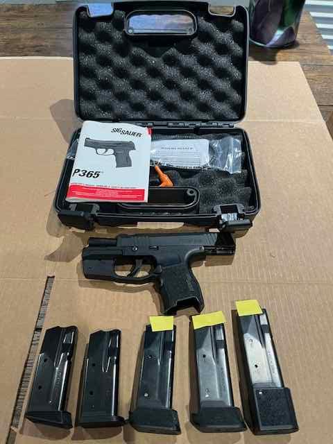 SIG SAUER P365 SAS TRITIUM WITH LASER &amp; EXTRA MAGS