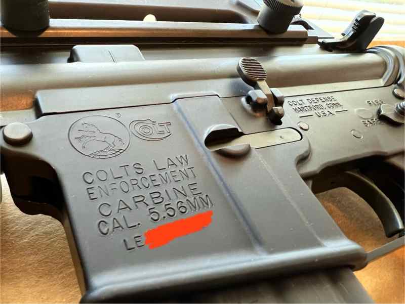 Colt Law Enforcement Carbine w/ Restricted Rollmar