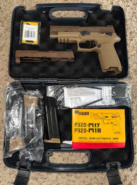 New SIG P320 M-17 with Complete M-18 Slide 