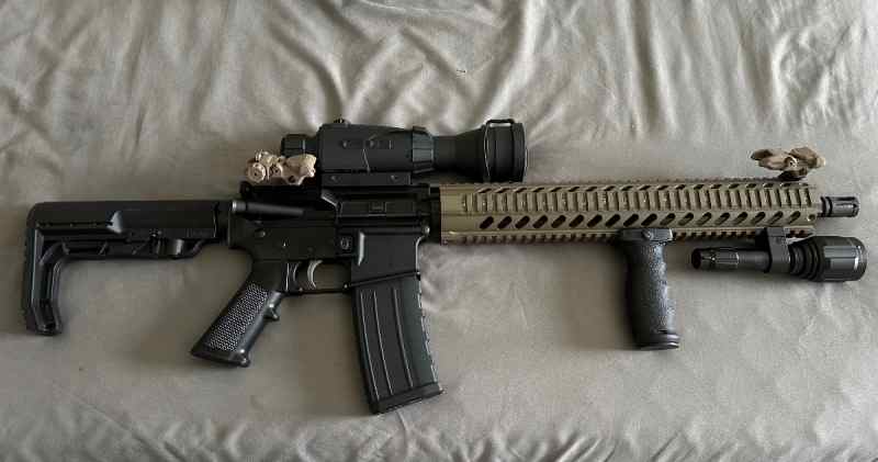 Anderson rifle with night scope WTT FOR ARP/ar9