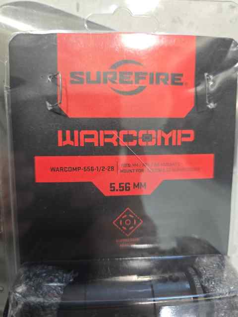 Barely used Surefire warcomp with all packaging