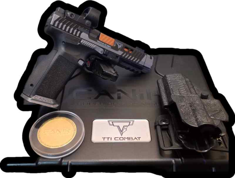 Canik TTI Combat (Smoke/Copper) Box/Red Dot