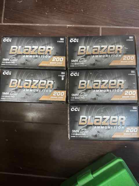 1000 9mm 115g fmj ammo