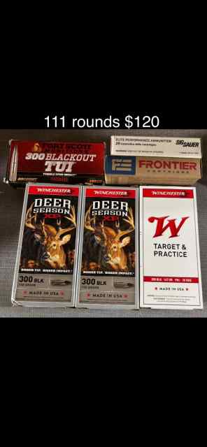 670 rounds 300blk trade for handgun. 