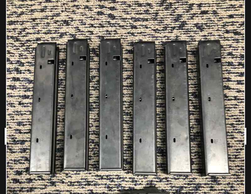 Colt 9mm SMG magazines