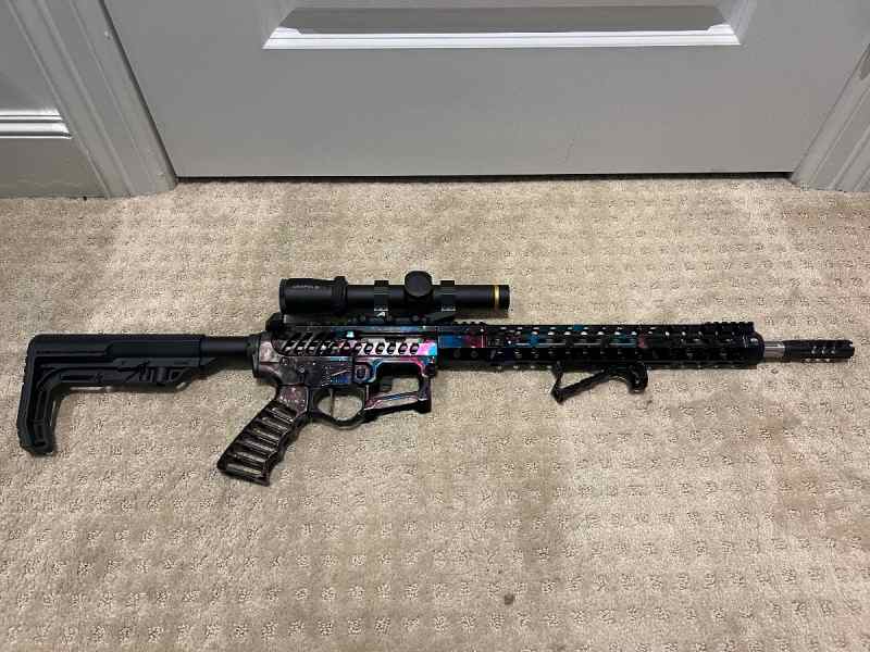 F1 Firearms Full custom Skeletonized AR-15 3GUN