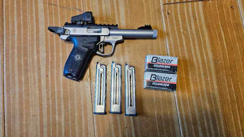 Smith and Wesson Victory .22 with upgrades!