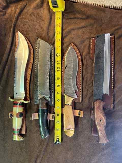 Custom Damascus knives 