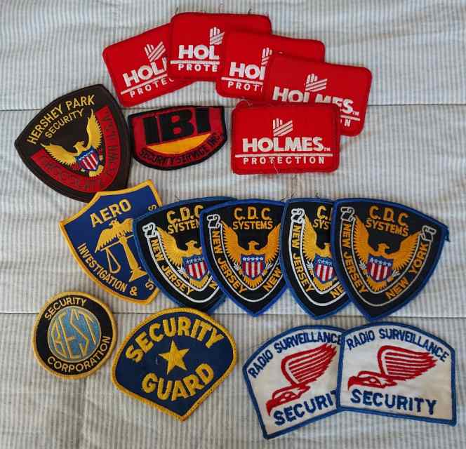 Vintage Security and Flag Patches