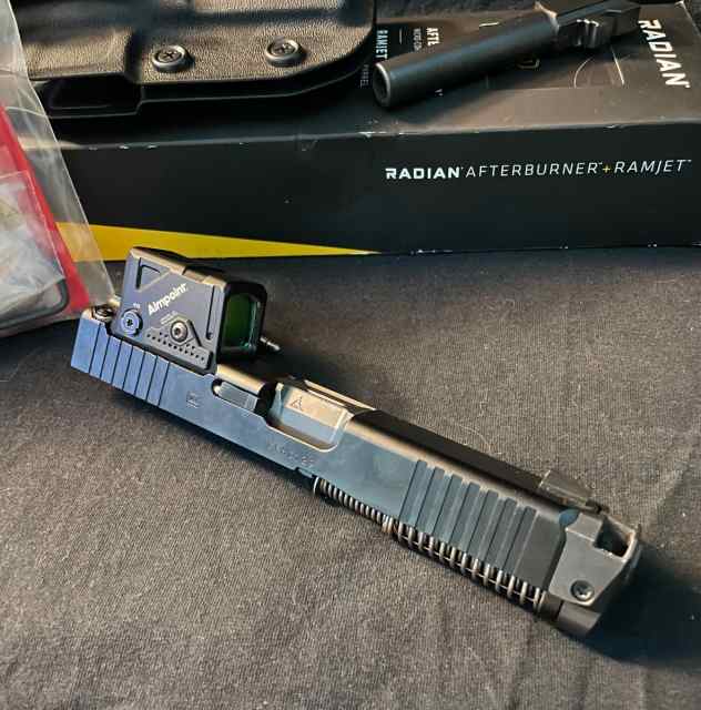Glock 19 COA Slide + Radian Ramjet (or separate)