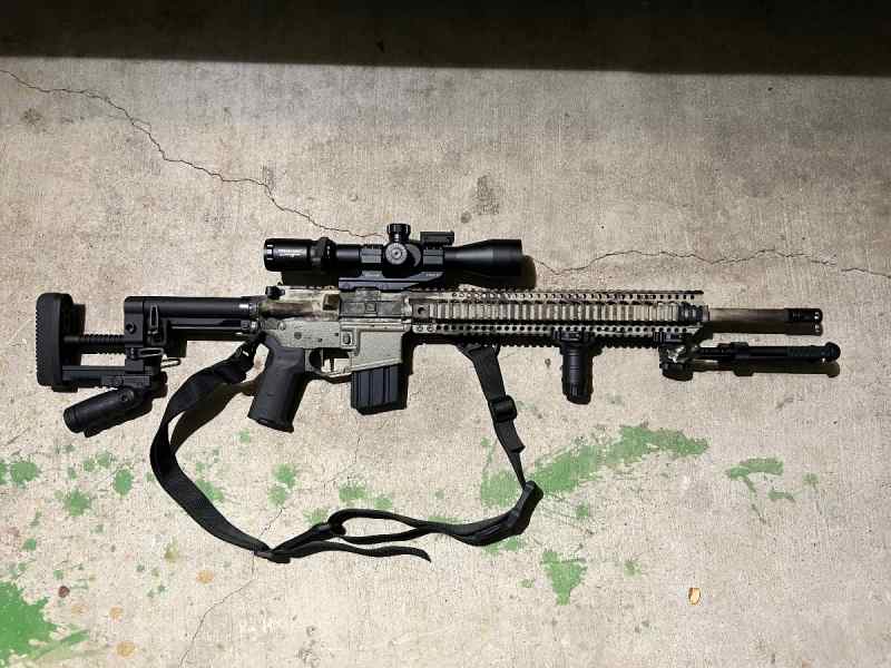 MK12 style DMR 5.56 rifle 