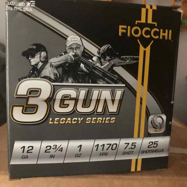 FIOCCHI 3 GUN 12 GA 250 Round Case