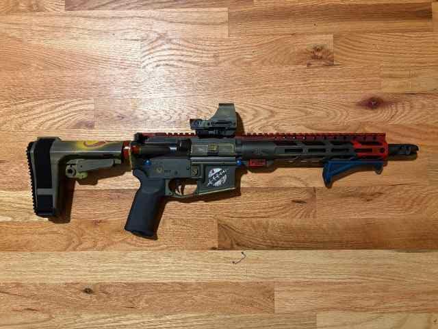 Mandalorian Themed AR pistol in 5.56