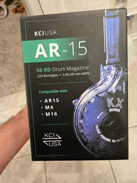 New KCI AR-15 50 Round Drum Mag