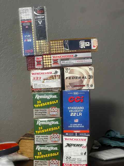 2,800 rounds of 22lr supers sell / trade