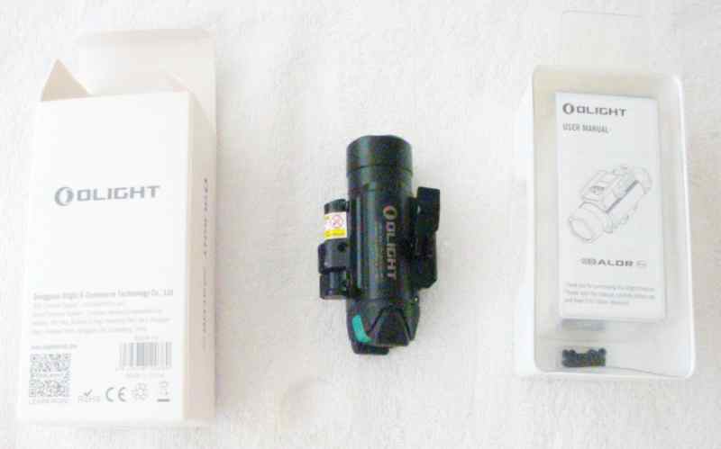 Olight Baldr Pro Green Laser Tactical Light, Black