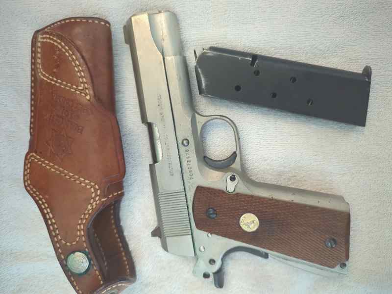 1979 Colt Combat Commander, Satin E-Nickel, .45