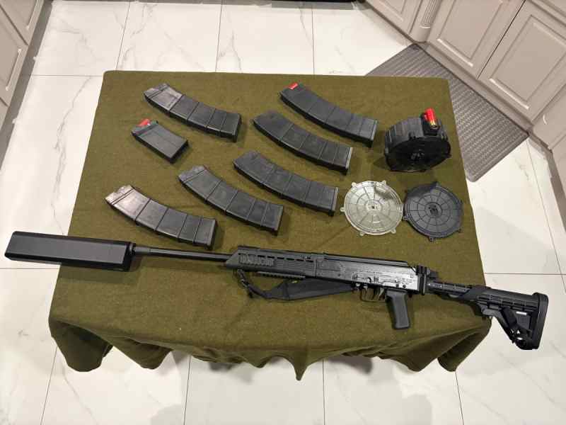 Original Russian Saiga-12 12ga + SilencerCo Salvo 