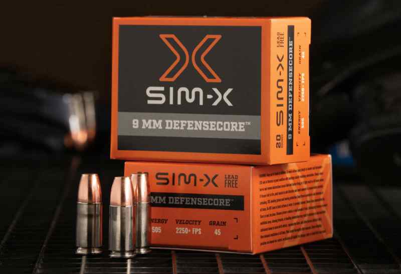Sim-X Defensecore 9mm ammo