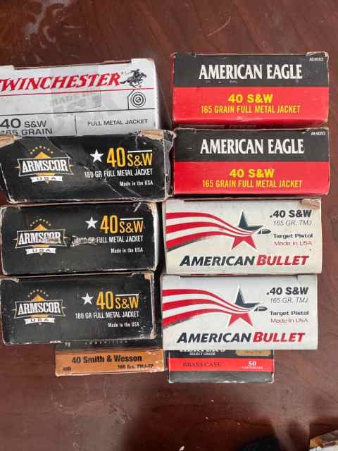 10 boxes of 40S&amp;W