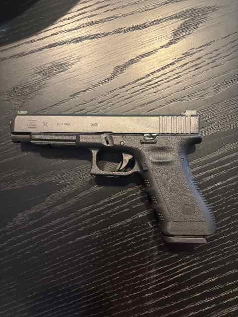 Glock 34 Gen 3 w/ comp trigger and Fiber Optics