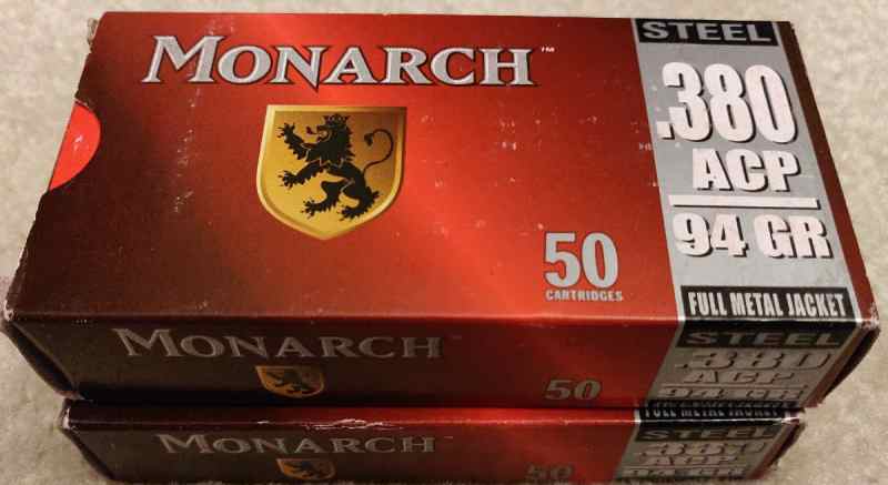 Monarch 380, 99 Rds, $25