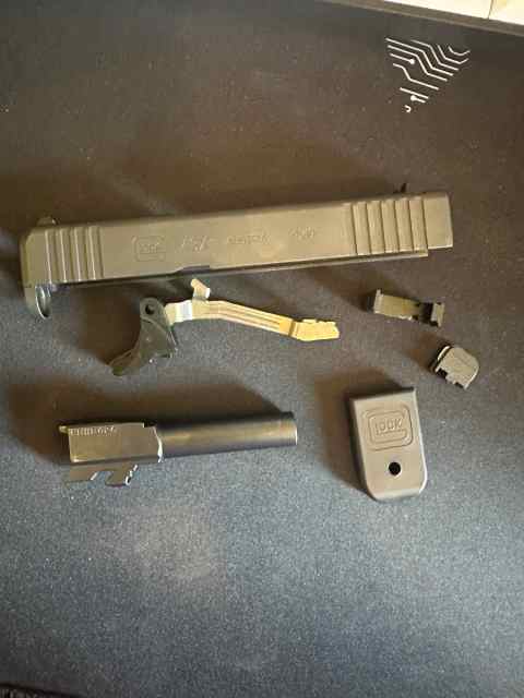 Glock 43x oem slide and barrel and lower frame 