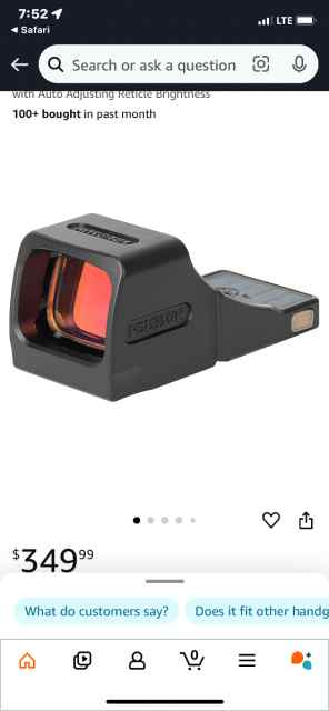 Trade Holosun SCS MP2-GR optic for rmr,sro,acro