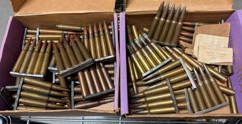 Two lots: 7 mm &amp; 8 mm various head stamps 