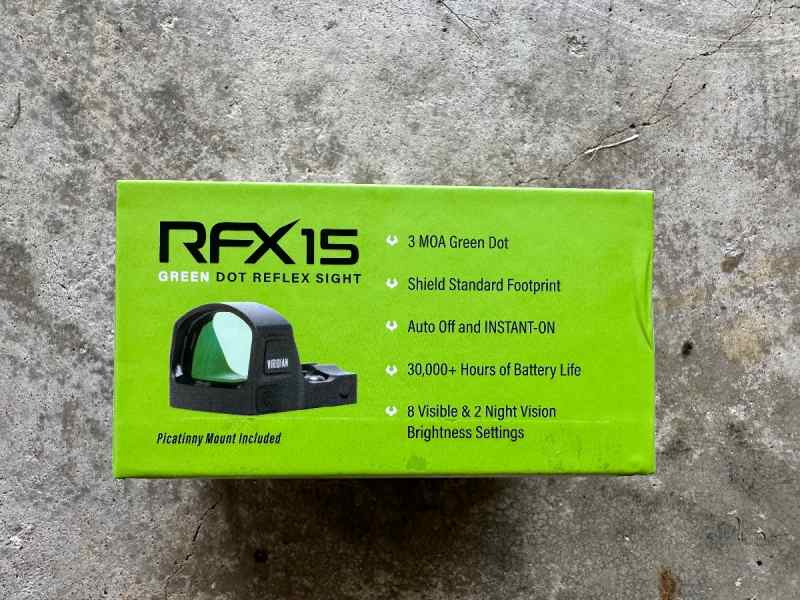 Viridian Green Dot Reflex Sight RFX15 Brand New 