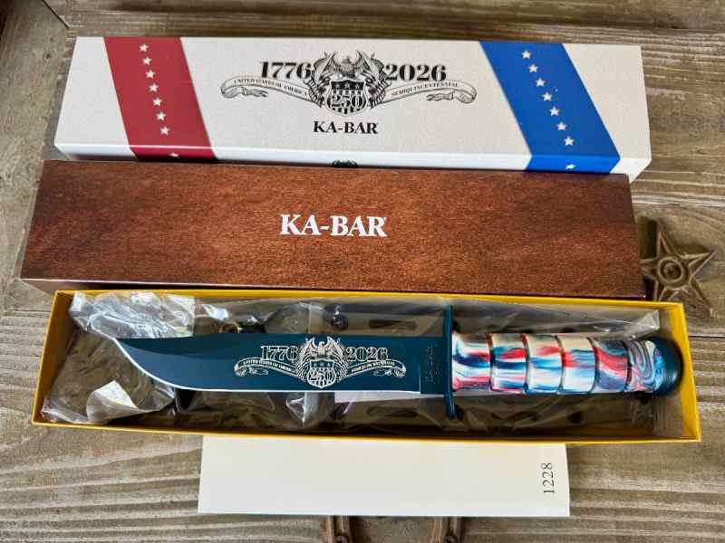 KA-BAR America 250th Knife only 2500 Made RARE