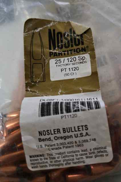.257 (25 Caliber) Nosler Partition - by Royse City
