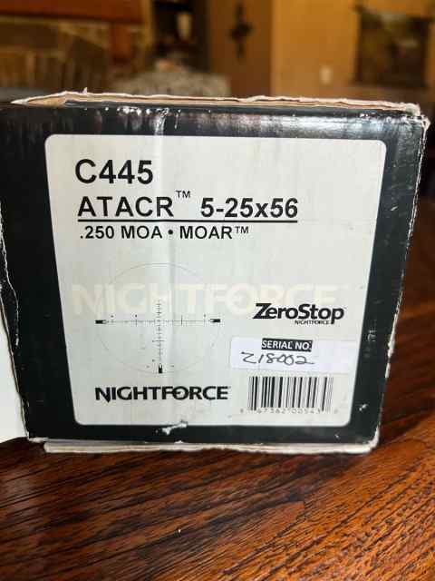 NIGHTFORCE ATACR 5-25x56 MOAR (NIB)