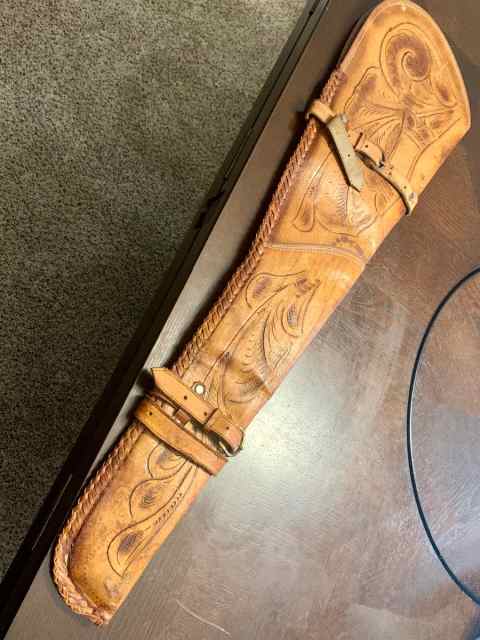 Leather Rifle Scabbard 