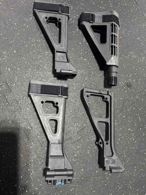 Braces for sp5k, B&amp;t and ar15 arm brace and stocks