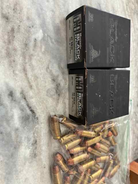40 S&amp;W hollow points 
