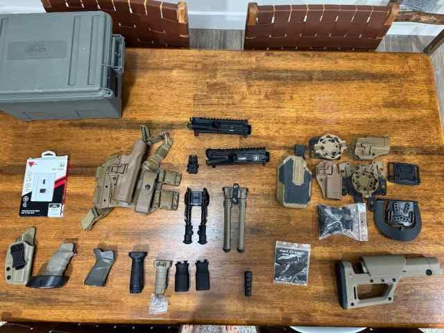 AR-15 Part + Misc Gun Accessories + Stock + Uppers