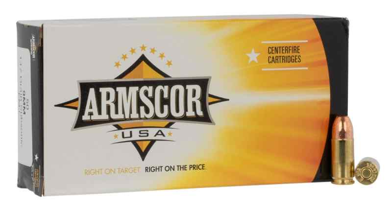 ARMSCOR 9MM 146GR FMJ 50RD BOX