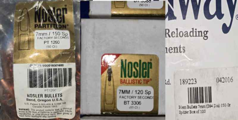 Misc 7mm/.284 bullets - Near Royse City