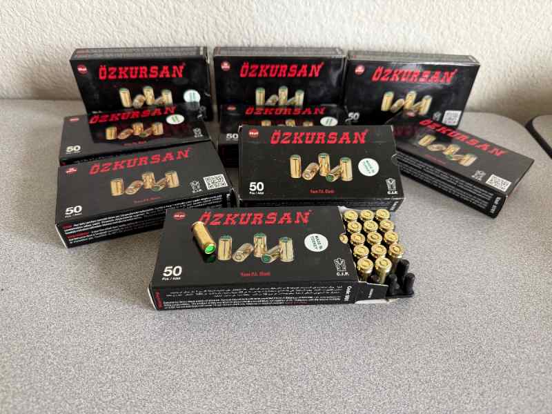Ozkursan 9mm P.A.K. Premium Blanks 9 Boxes