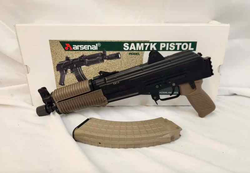 Arsenal SAM7K Pistol 7.62x39 FDE 8.5&quot; BBL Bulgaria