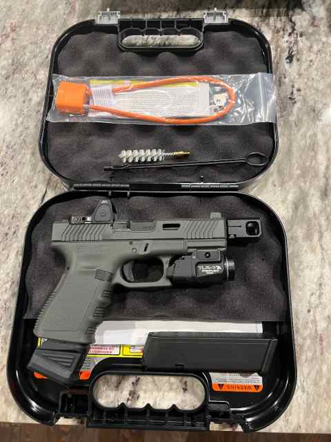 Custom Glock 19 zev technologies and trijicon 